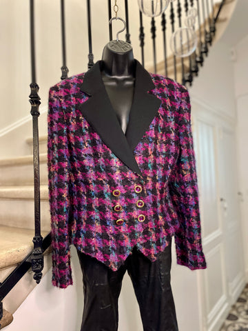 Jeweled double-breasted blazer / jacket